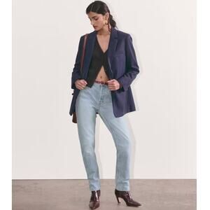 Everlane Curvy ’90s Cheeky Straight Jean Vintage Sunbleached Blue Women 26 NWT